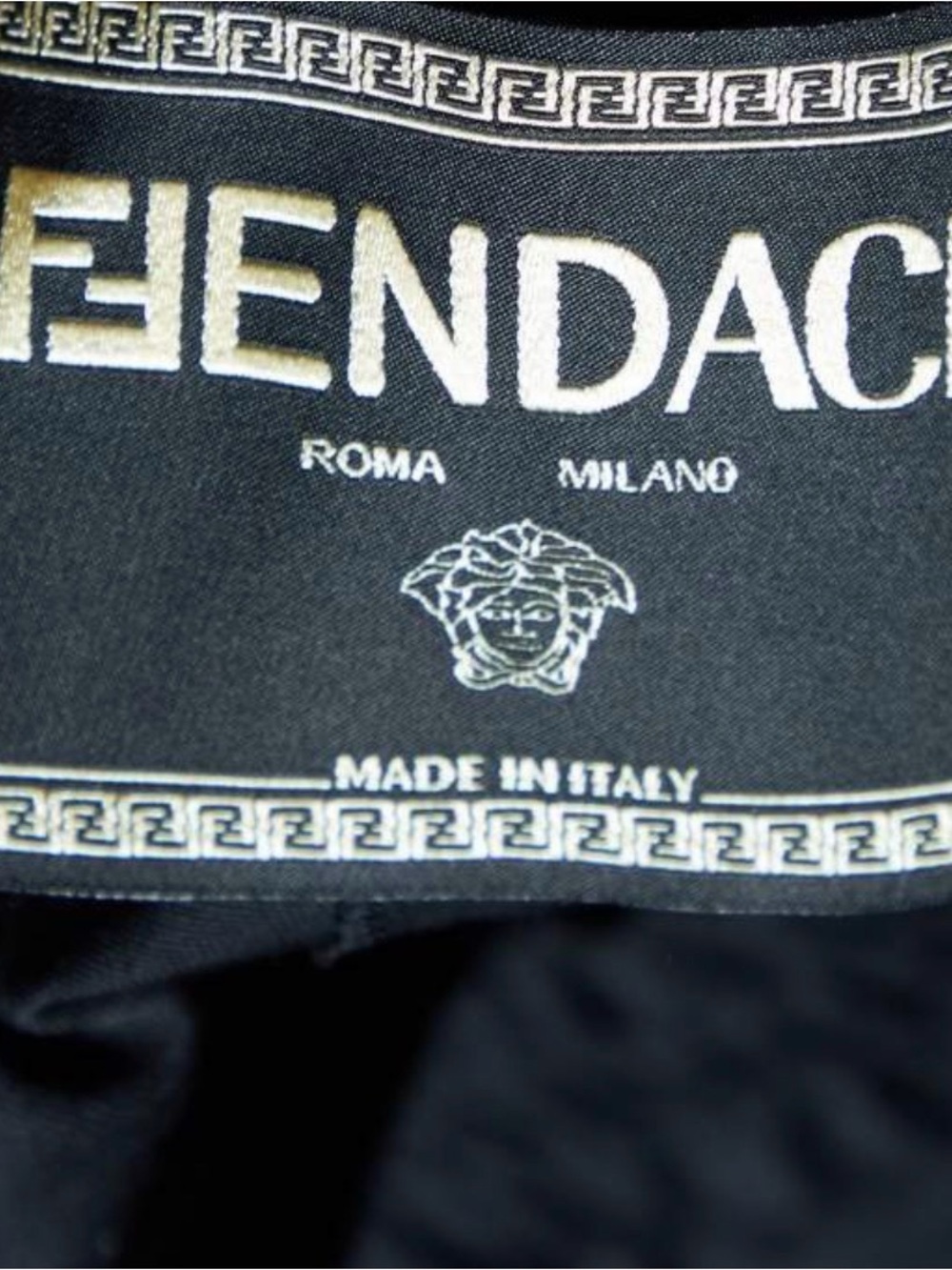 FENDACE FENDI X VERSACE Blk Jogger